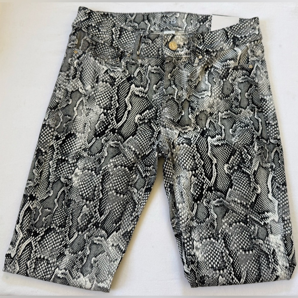 White House Black Market Printed Skinny Ankle Jeans - Picture 3 of 7